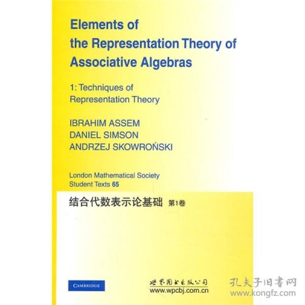 结合代数表示论基础(第1卷)