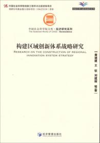 创新管理与政策前沿系列·中国社会科学院文库·经济研究系列：构建区域创新体系战略研究