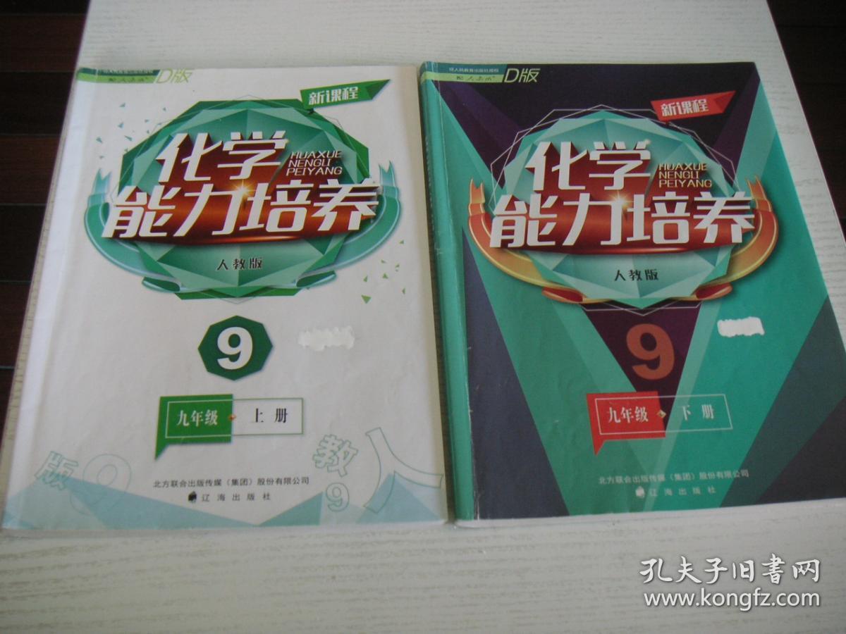 ★【合售】化学能力培养.人教版.九年级上下册（上册无答案，下册有答案）