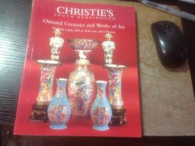 英文版佳士得拍卖图录，1999年《东方陶艺作品》之五，CHRISTIES SOUTH KENSINGTON , Oriental Ceramics and WORKS OF ART