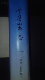 平顶山市志  下卷  精装  河南人民出版社1994年一版一印7000册