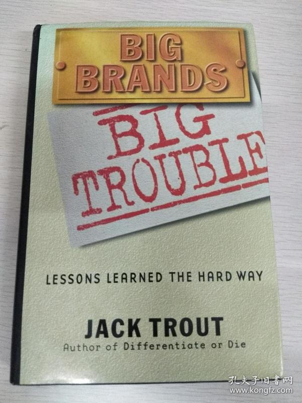 Big Brands Big Trouble: Lessons Learned the Hard Way  【英文原版，精装本，品相佳】