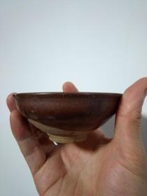 柿红釉小茶盏
