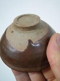 柿红釉小茶盏