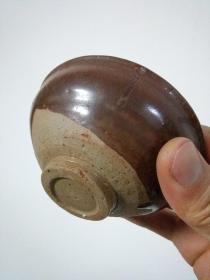柿红釉小茶盏