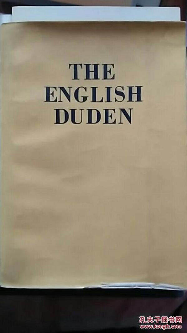 THE ENGLISH DUDEN大杜登英语图解语辞典增补版