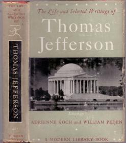 《杰佛逊生平及作品集》精装 The Life and Selected Writings of Thomas Jefferson  1944年 扉页钤：洪氏君格珍藏 为著名藏书家洪君格先生藏书