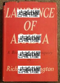 稀少 《阿拉伯的劳伦斯，传记》黑白老照片，1955年出版