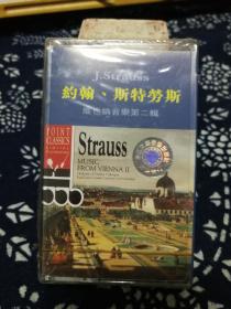 约翰  斯特劳斯  维也纳音乐第二辑  老磁带  未拆封  品佳如图  便宜29元