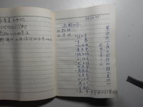 新蕾出版社编辑主任、作家国荣洲 笔记本（1979-1980年，50开，使用100面）