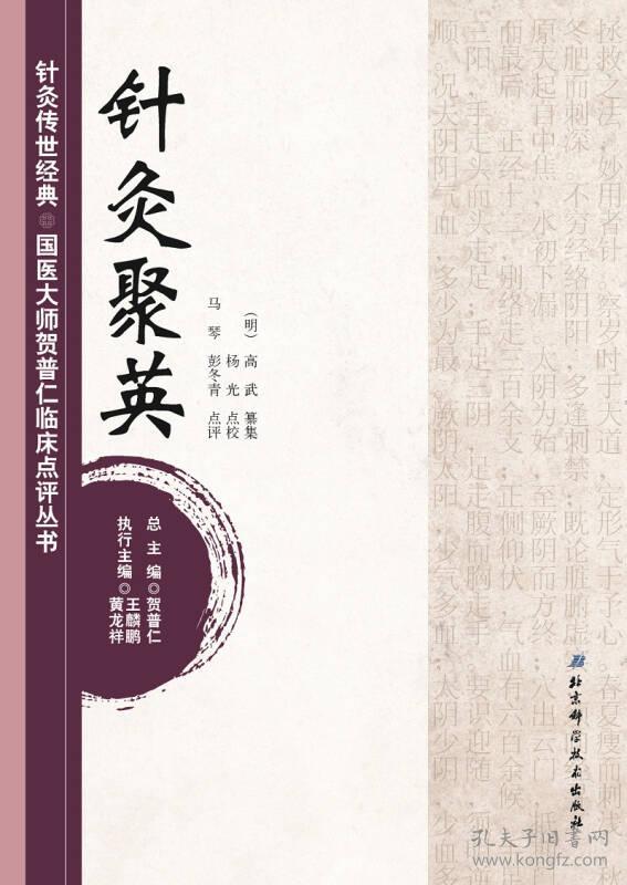 针灸传世经典 国医大师贺普仁临床点评丛书 针灸聚英