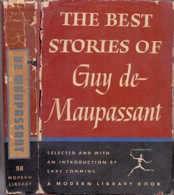 《莫泊桑短篇小说集》精装 The Best Stories of Guy de Maupassent 1945年  钤：洪氏君格珍藏  为著名藏书家洪君格私人印章