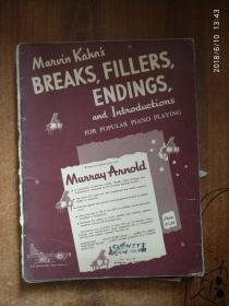 BREAKS,FILLERS, ENDINGS AND INTRODUCTIONS FOR POPULAR PIANO PLAYING