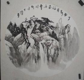 画家谢士鸿手绘（卡纸）尺寸50公分×50公分