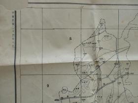 1935年郯城、临沂老地图！《郯城县现状图》（山东省政府建设厅-十万分之一精密地图！）孤品 民国老地图！