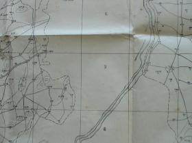 1935年郯城、临沂老地图！《郯城县现状图》（山东省政府建设厅-十万分之一精密地图！）孤品 民国老地图！