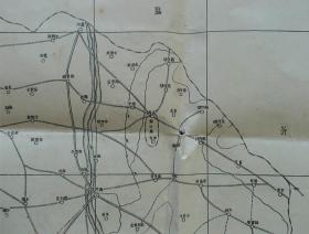 1935年郯城、临沂老地图！《郯城县现状图》（山东省政府建设厅-十万分之一精密地图！）孤品 民国老地图！