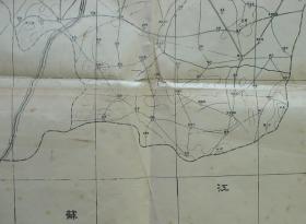 1935年郯城、临沂老地图！《郯城县现状图》（山东省政府建设厅-十万分之一精密地图！）孤品 民国老地图！