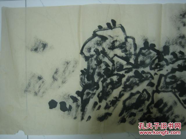 广东省美术家协会理事麦时玮（麦时炜）国画，136CM*34CM