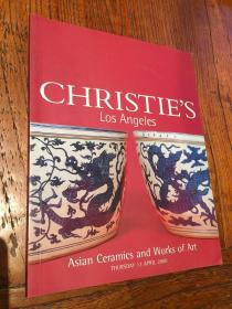 佳士得 洛杉矶 LOS ANGELES  2000年3月13日 亚洲瓷器艺术品 家具 织绣等