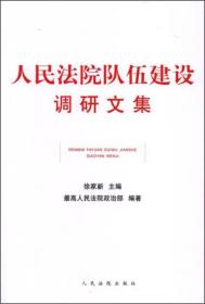 人民法院队伍建设调研文集