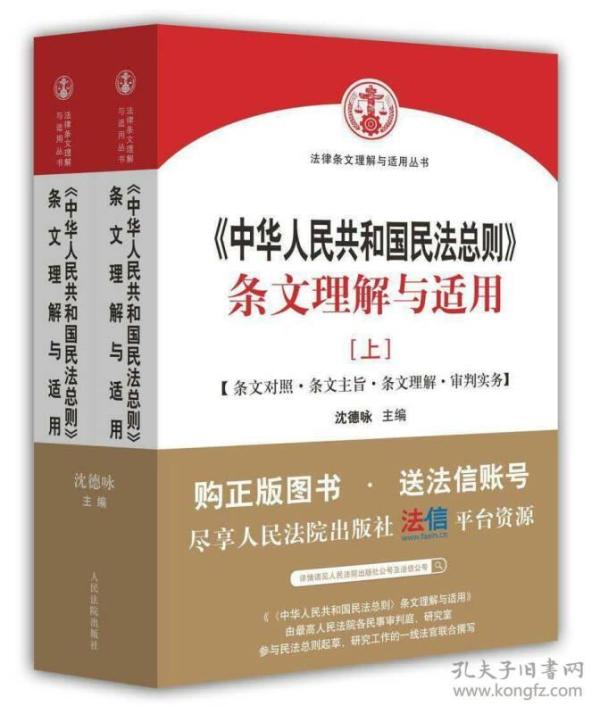 中华人民共和国民法总则 条文理解与适用（套装上下册）