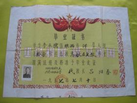 1957年学生毕业证