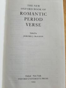 The New Oxford Book of Romantic Period Verse
