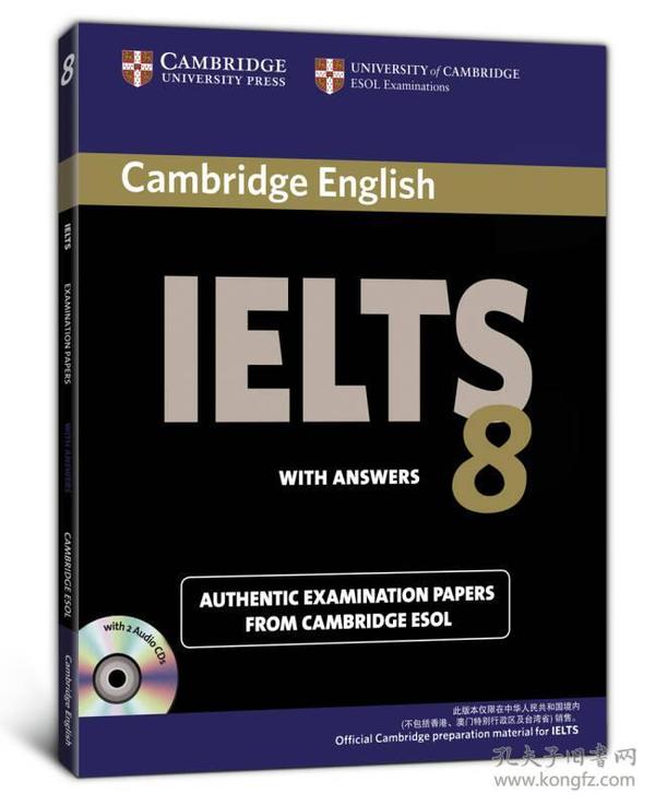 新东方剑桥雅思考试全真试题集 8 IELTS 8 剑 桥 大 学 考 试 委 员 会--无出版社信息 2011-06-01 9781107626133