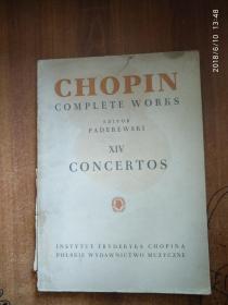 CHOPIN COMPLETE WORKS EDITOR PADEREWSKI XIV CONCERTOS