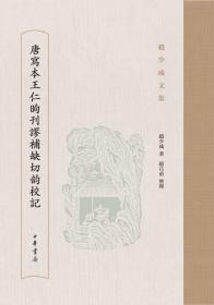 唐写本王仁昫刊谬补缺切韵校记
