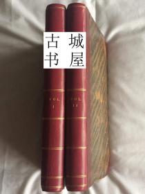 珍本《历史和古老的科尔切斯特小镇 2卷全》精美刻版画插图，1825年出版