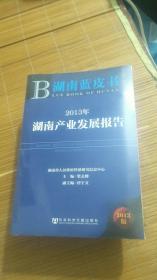 湖南蓝皮书：  2013年湖南产业发展报告（2013年版）（全新未开封）