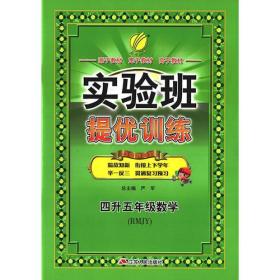 春雨教育·2017实验班提优训练暑假衔接版 四升五年级 数学 小学 人教版 RMJY