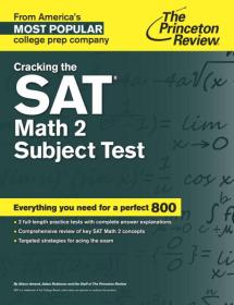 Cracking the SAT Math 2 Subject Test 破解SAT数学2学科考试【英文版】【下书角轻微折痕】