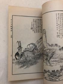 马骀画宝之一《中外百兽画谱》上下册
