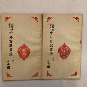 马骀画宝之一《中外百兽画谱》上下册