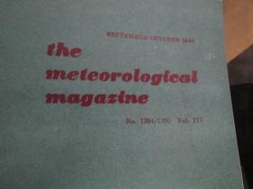 英文杂志：the meteorological magazine(SEPTEMBER OCTOBER 1988 NO.1394/1395 VOL.117)