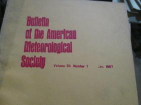 英文杂志：Bulletin of the American Meteorological Soclety(Volume 68 Number 1 Jan. 1987)