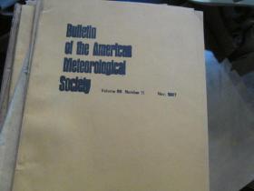英文杂志：Bulletin of the American Meteorological Soclety(Volume 68 Number 11 Nov. 1987)