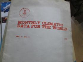 英文杂志：MONTHLY CLIMATIC DATA FOR THE WORLD(MAY 1988 VOL.42 NO.11)