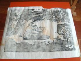 原版木刻画《名家俞沪生作品》