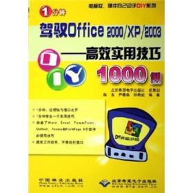 1分钟驾驭Office2000XP2003--高效应用技巧1000例/电脑软件硬件自己动手DIY系列