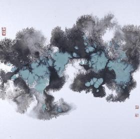 师从邓奂彰、著名画家 陈军川 水墨画作品《南岛水墨（三）》一幅（约2平尺； 作品由《中国美术市场报》直接得自于艺术家本人）  HXTX102296