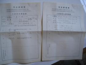 工会会员入会申请表（两张）           FF-6269