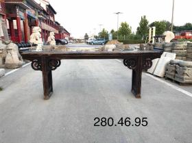 清；楠木；精品条案；全品无修补；做工精致细腻；包浆浑厚；一流品相！尺寸280cm.46cm.95cm