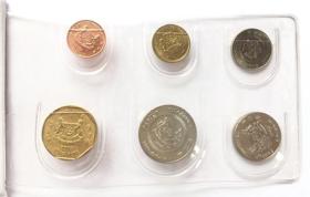马来西亚、新加坡硬币 12枚 + 马来西亚、新加坡邮票 14枚 纪念册   带盒新品