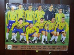 足球海报；  巴西