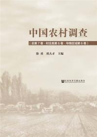 中国农村调查（总第7卷·村庄类第6卷·华南区域第6卷）