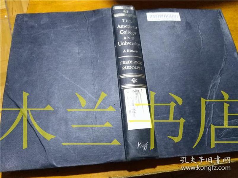 原版英法德意等外文书 THE  AMERICAN College AND University A HISTORY Marta and Lisa 1962年 大32开硬精装